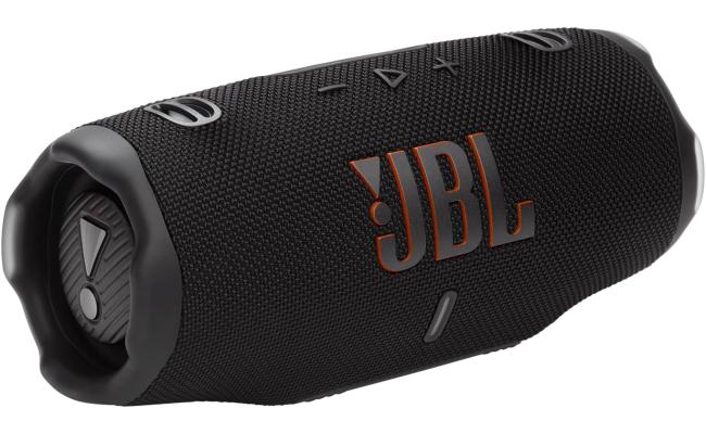 JBL Charge 6 - Portable Waterproof & Drop-Proof Bluetooth Speaker, Bold Pro Sound with AI Sound Boost, 28Hrs of Playtime, Built-in power bank & Comes with a Sturdy/Removable Carrying Strap - Black